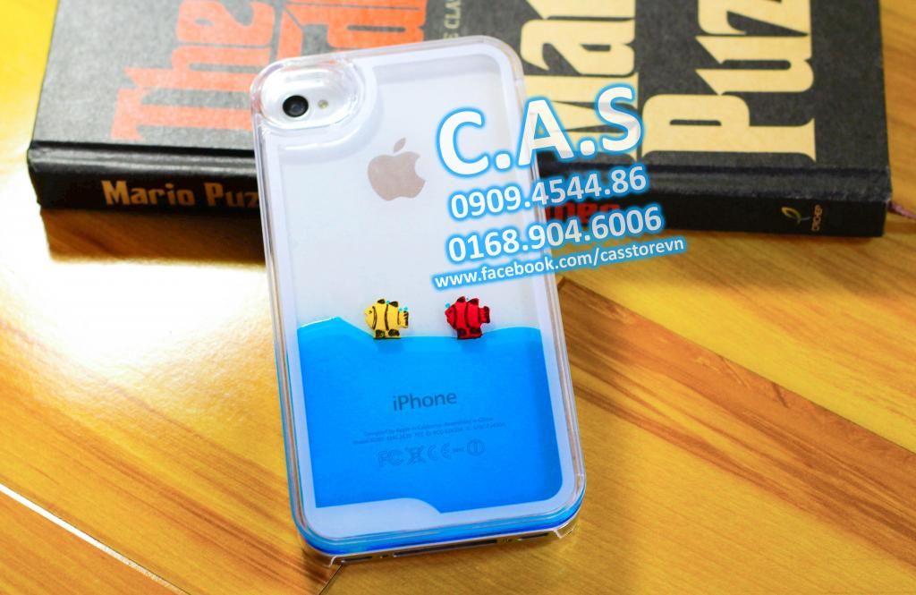 Ốp lưng hồ cá siêu cute cho iphone 4 4s 5 5s - 6