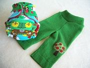 Fit for a Prince Newborn/Small Hybrid Fitted and Repurposed Wool Longies Set
