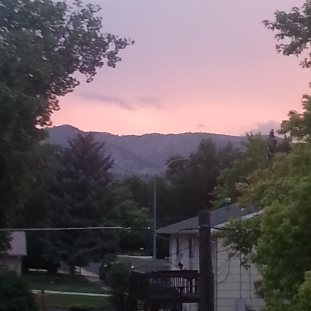 Rocky Mountain Sunset in Fort Collins, Colorado