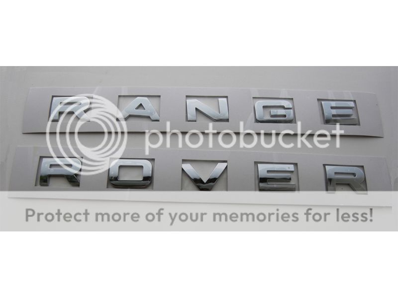 Range Rover Chrome Letters New Emblems Badge Sport HSE Hood Trunk Rear