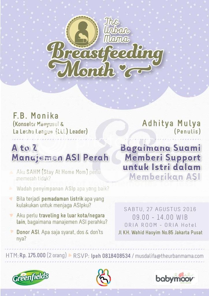 2016 - Event Jakarta] Breastfeeding: A to Z Manajemen ASI Perah - Events &  Announcements - Forum The Urban Mama