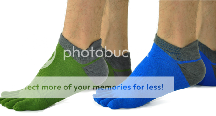 5 Pairs Men's Socks Pure Cotton Sports Toe Socks Breathable Five Finger Socks