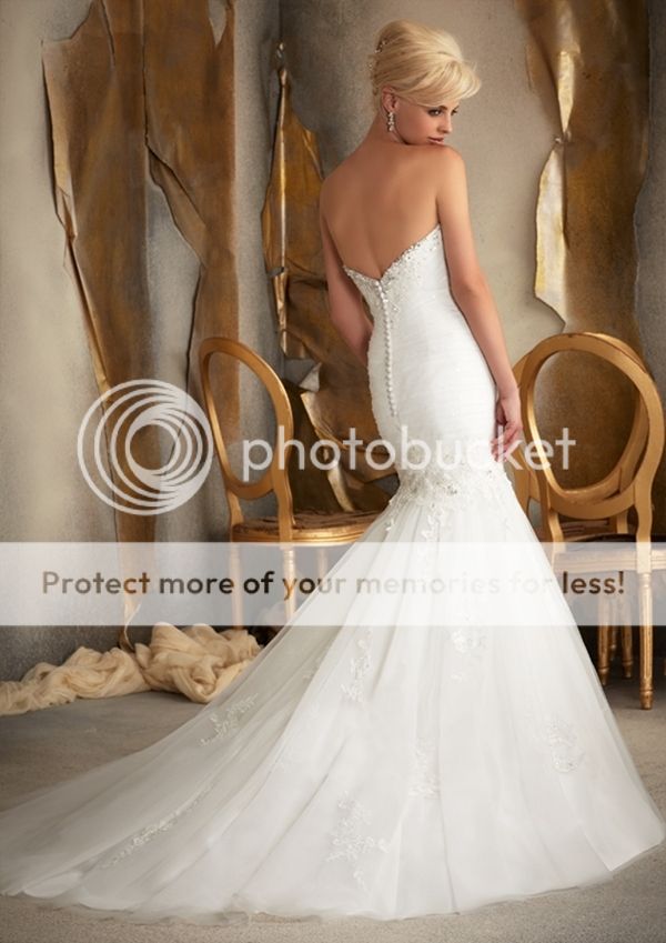 Hot Sweetheart Women's Mermaid Backless Wedding Dress Bridal Gowns Custom Size