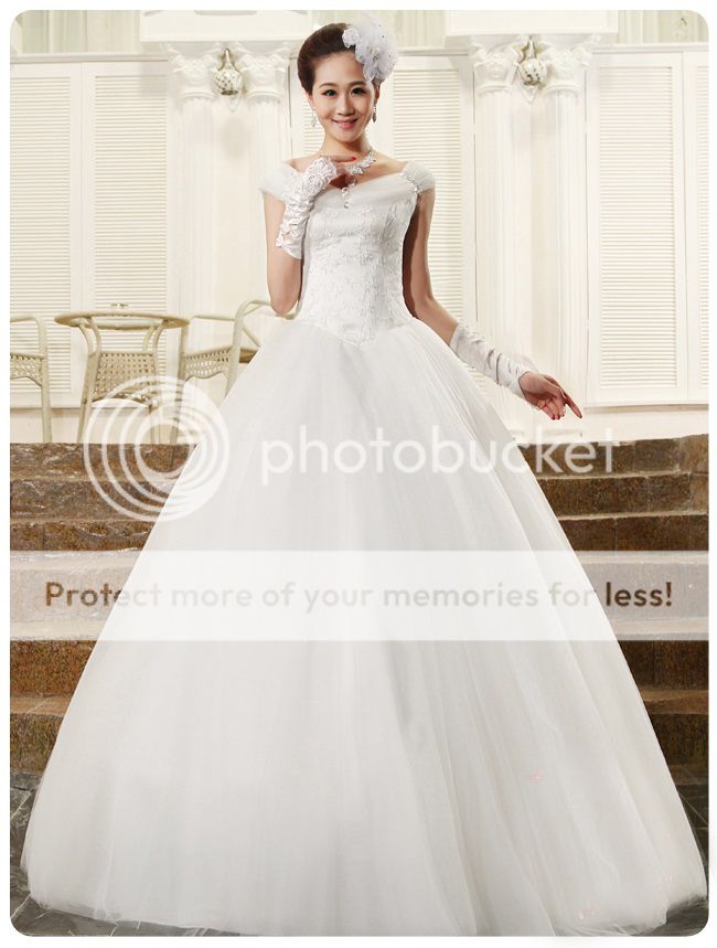 Sexy Boat Neck Backless Bandage Sash Tiered Bridal Gowns Wedding Dress Gloves